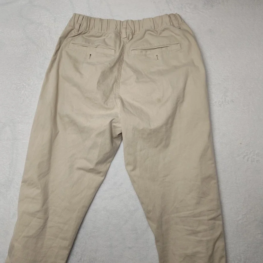 Bearbottom‎ Pants Mens 30x28 Beige Jogger Elastic Waist Cuffed Stretch Casual